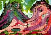 Ernst Ludwig Kirchner amselflue oil painting artist